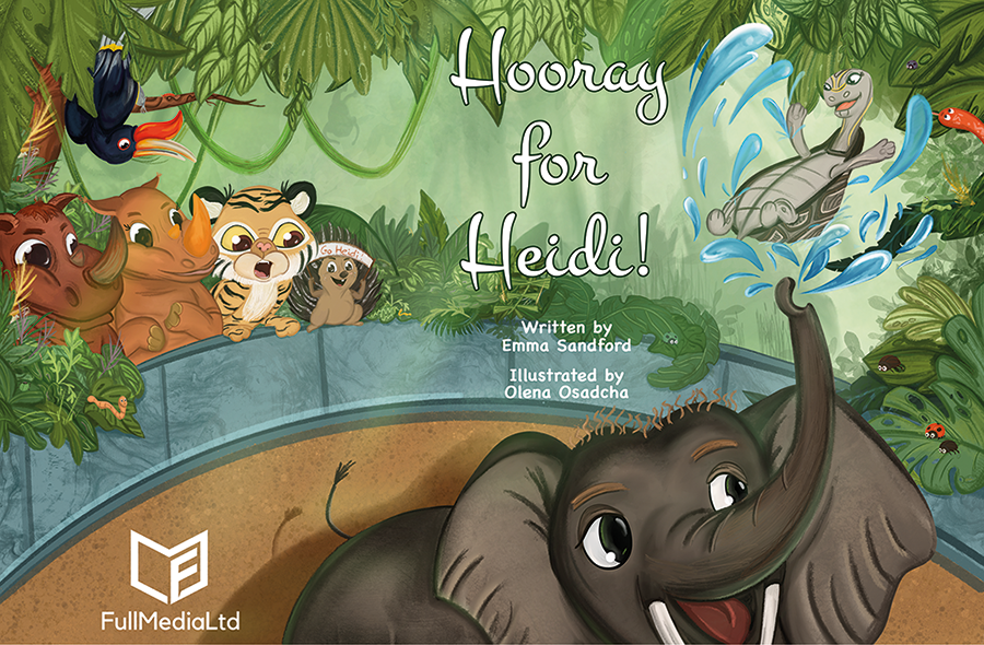 Front and back cover for Hooray For Heidi! book by Emma Sandford